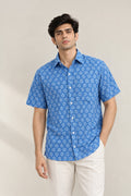 Neelrekha kantha Texture Shirt