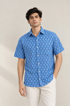Neelrekha kantha Texture Shirt