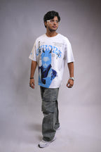 Cyborg Aishwarya Oversized White T-Shirt