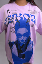 Cyborg Aishwarya Oversized Lilac T-Shirt