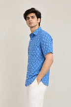Neelrekha kantha Texture Shirt