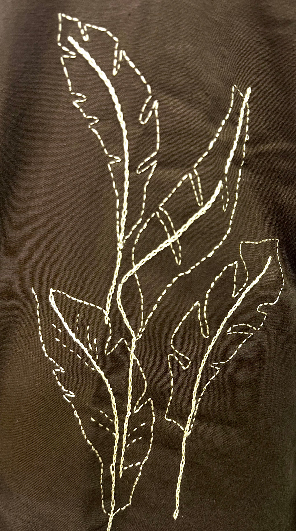 Patra Kantha Hand Embroidery Linen Shirt