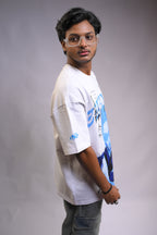 Cyborg Aishwarya Oversized White T-Shirt