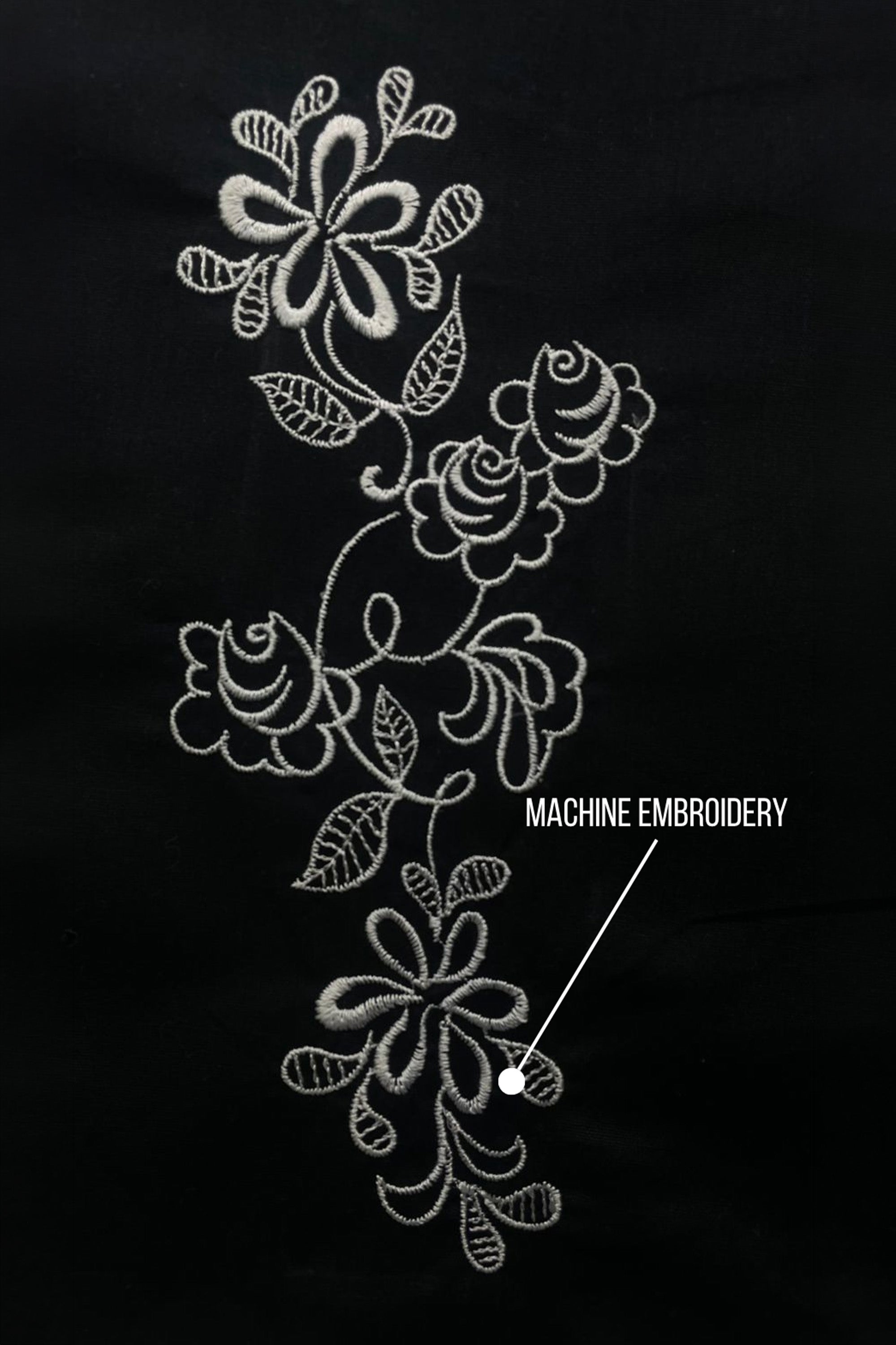Ripple Line Embroidery Shirt