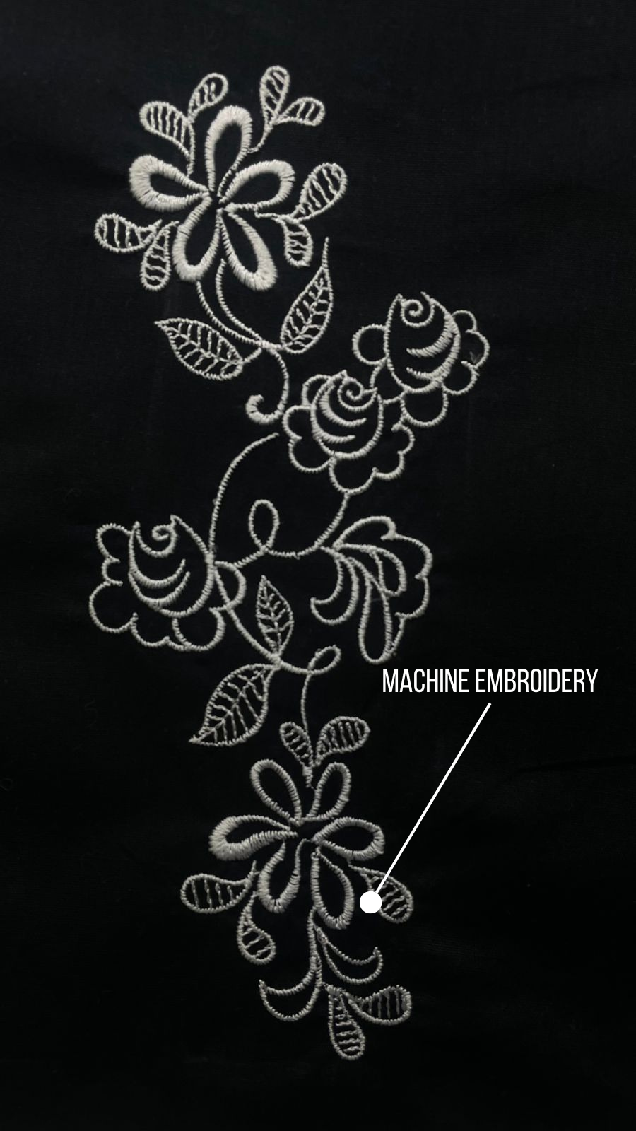 Ripple Line Embroidery Shirt