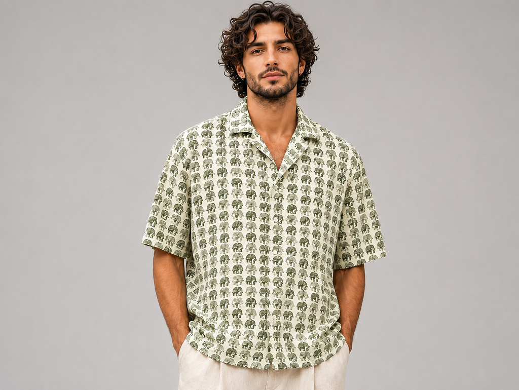 Elephant Parade Block Printed Shirt