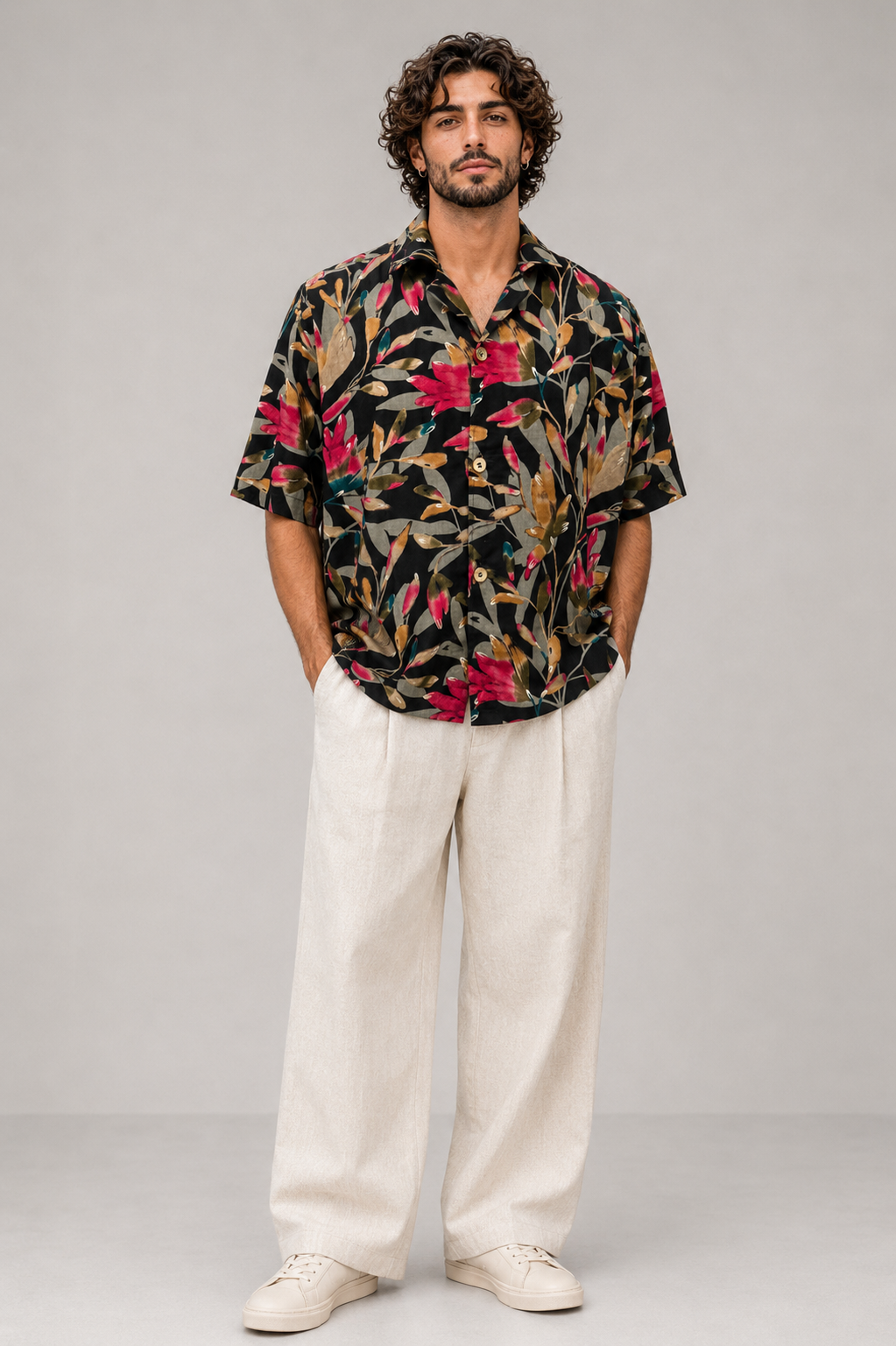 Midnight Garden Cotton Unisex  Shirt