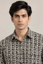 Leaf & Line Printed Shirt