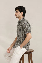 Leaf & Line Printed Shirt