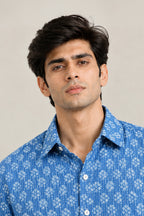 Neelrekha kantha Texture Shirt