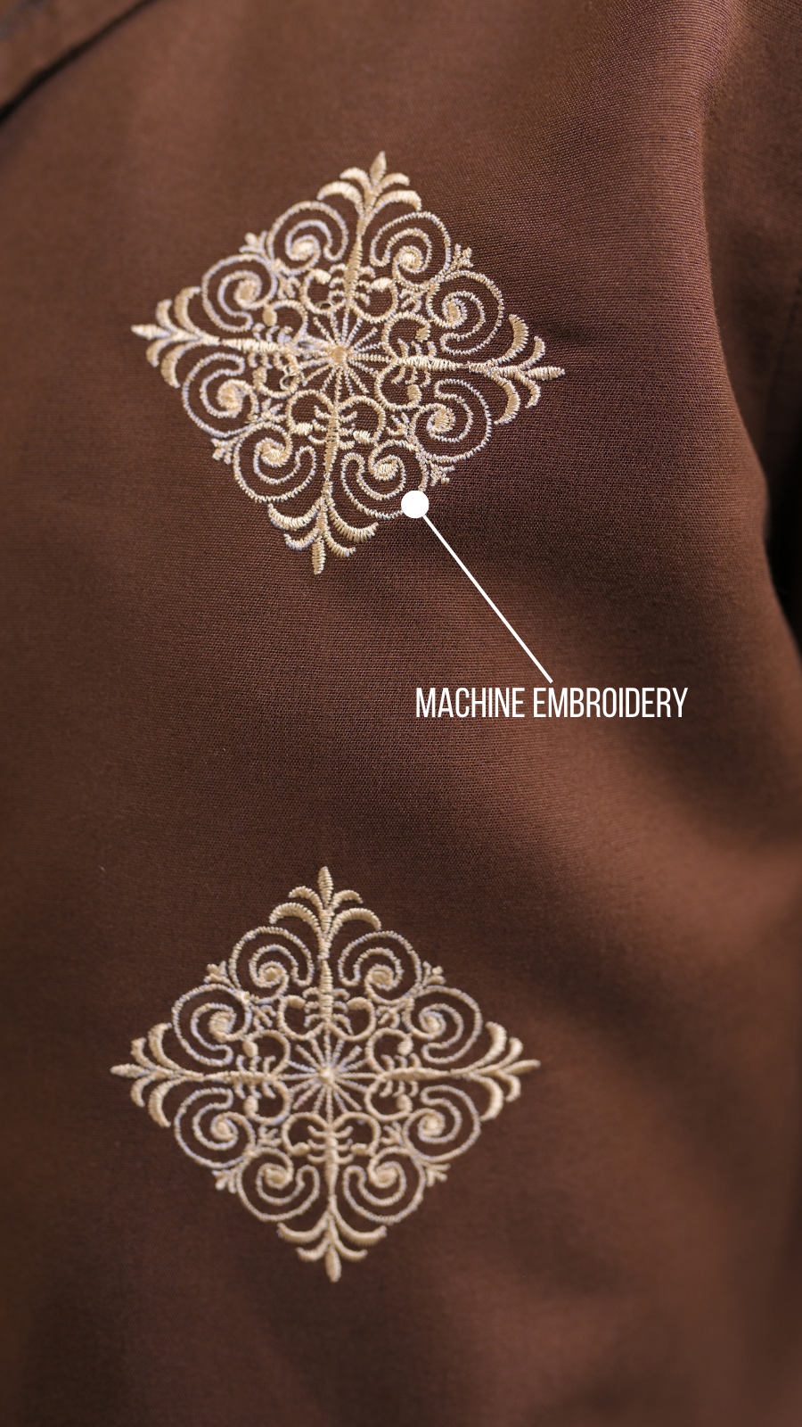 The Umber Embroidered Regular Unisex Shirt