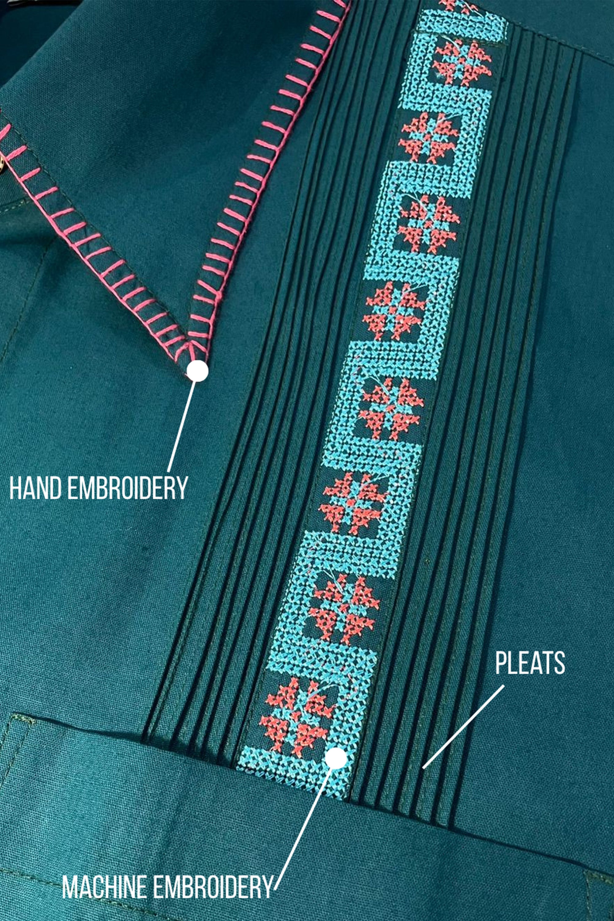 Teal Thread-line Shirt
