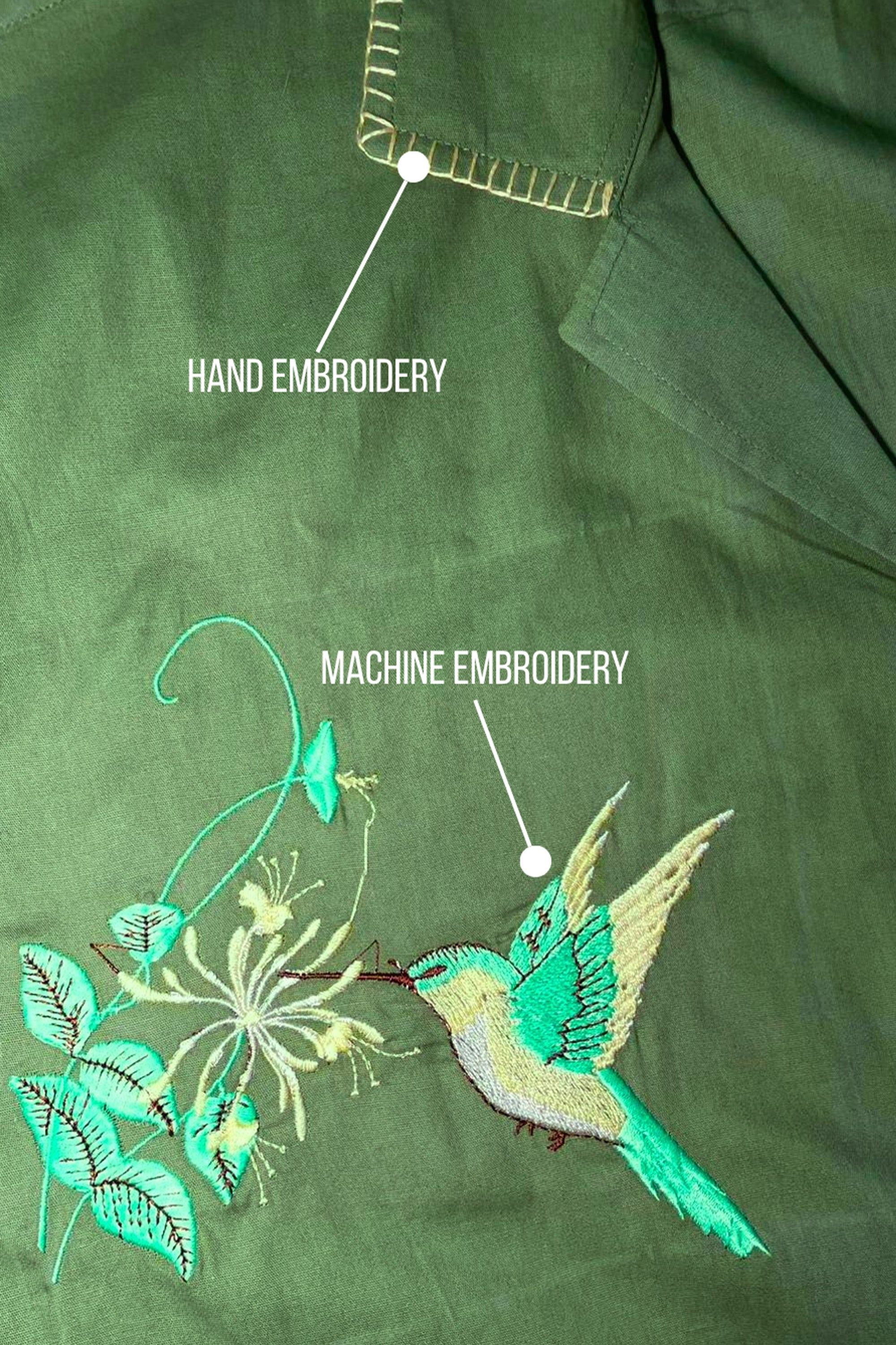 The Hummingbird Embroidery Shirt