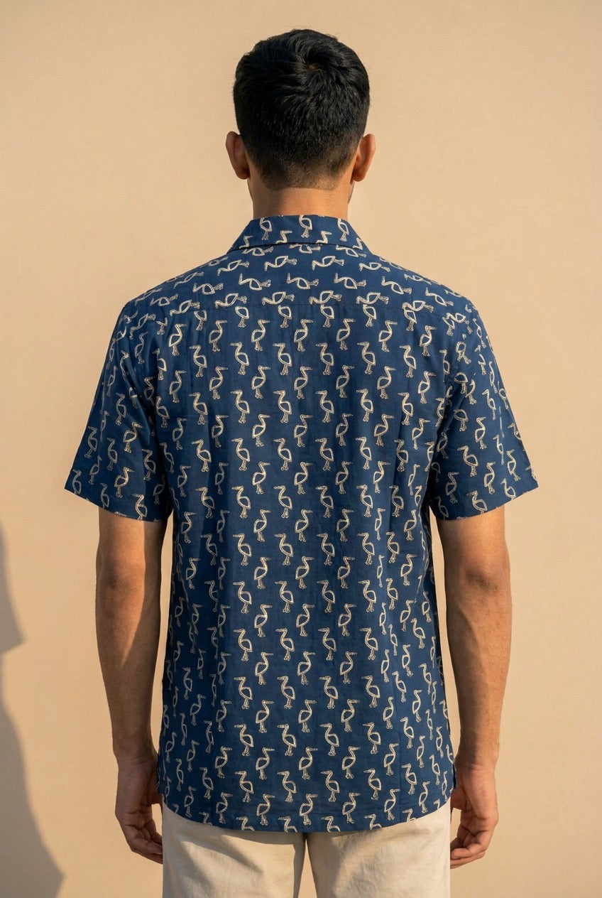 Flamingo Block Printed Shirt
