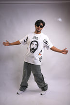 All Izz Well Oversized White T-Shirt