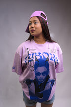 Cyborg Aishwarya Oversized Lilac T-Shirt