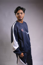 Flowers Against Flames, Contrast Panel, Sweatshirt