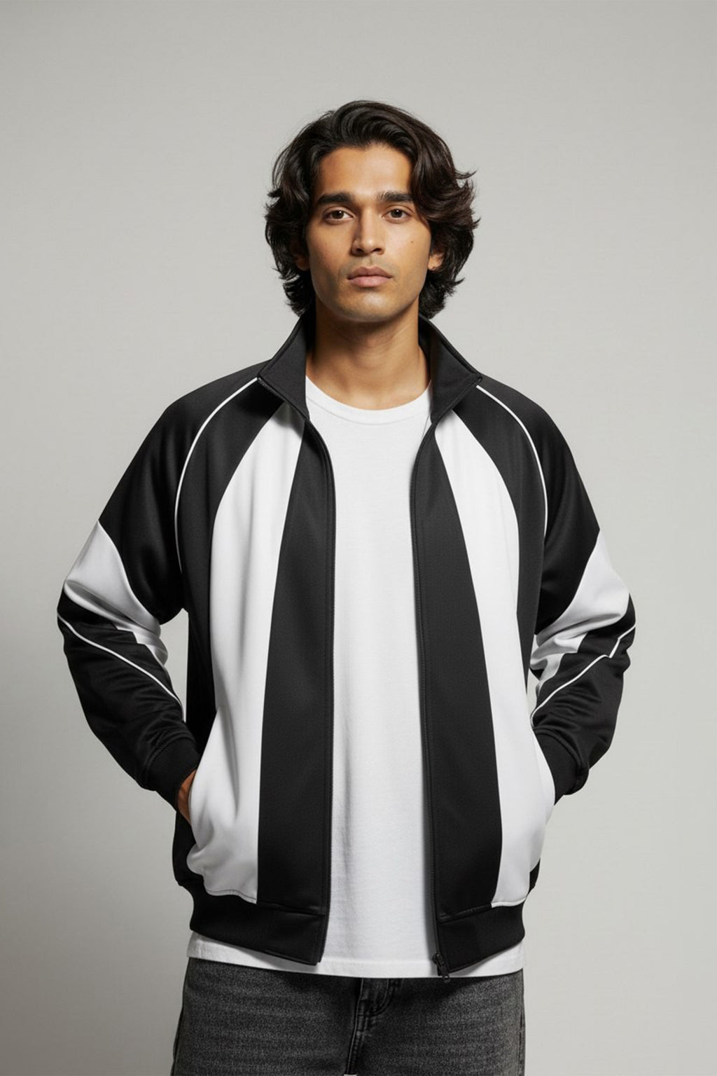Monochromatic Track Jacket