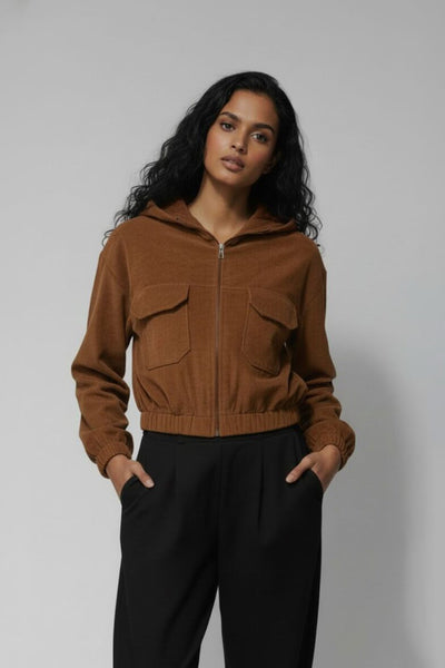 Cordo Cut Leather Brown Jacket