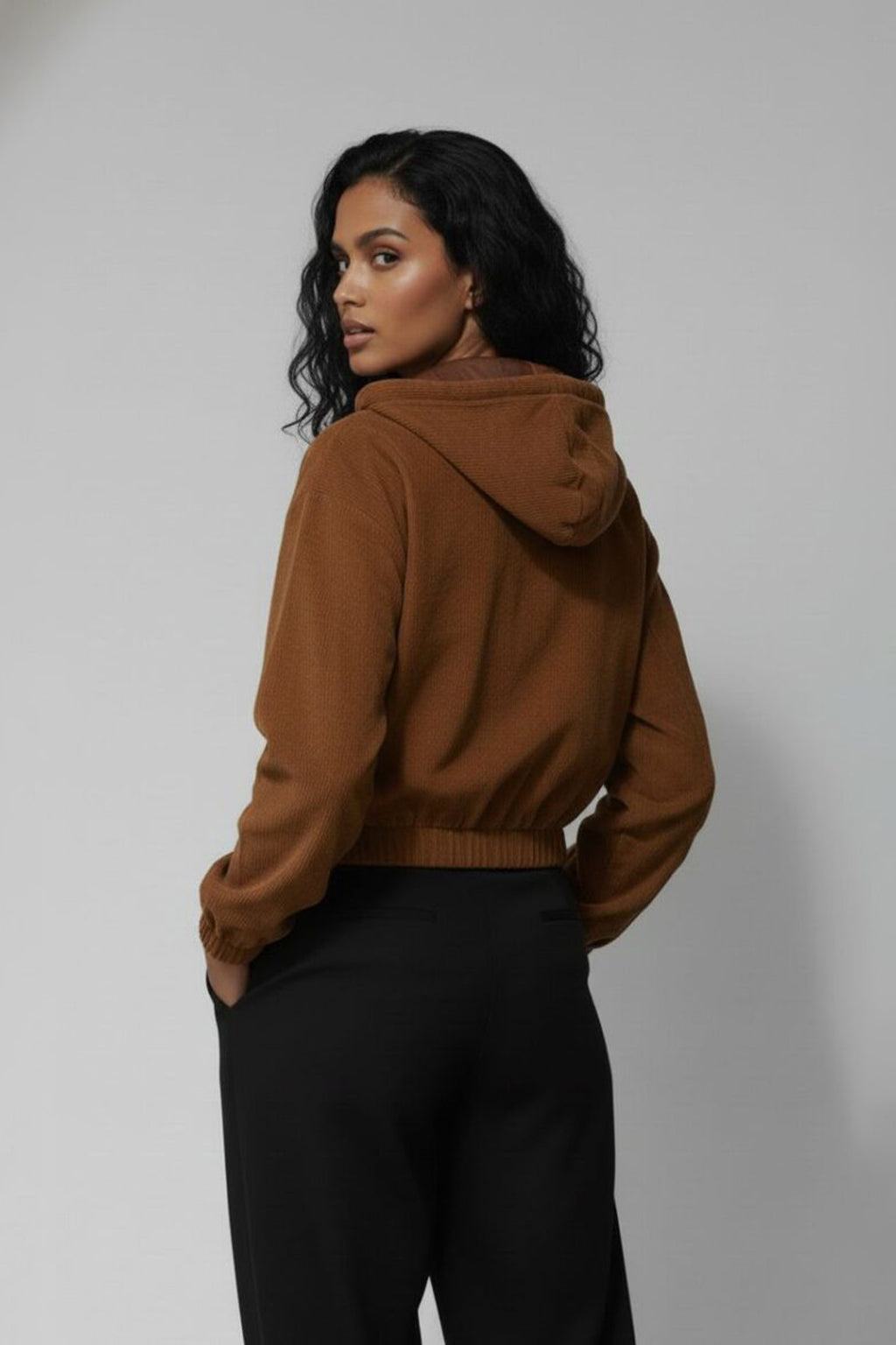 Cordo Cut Leather Brown Jacket