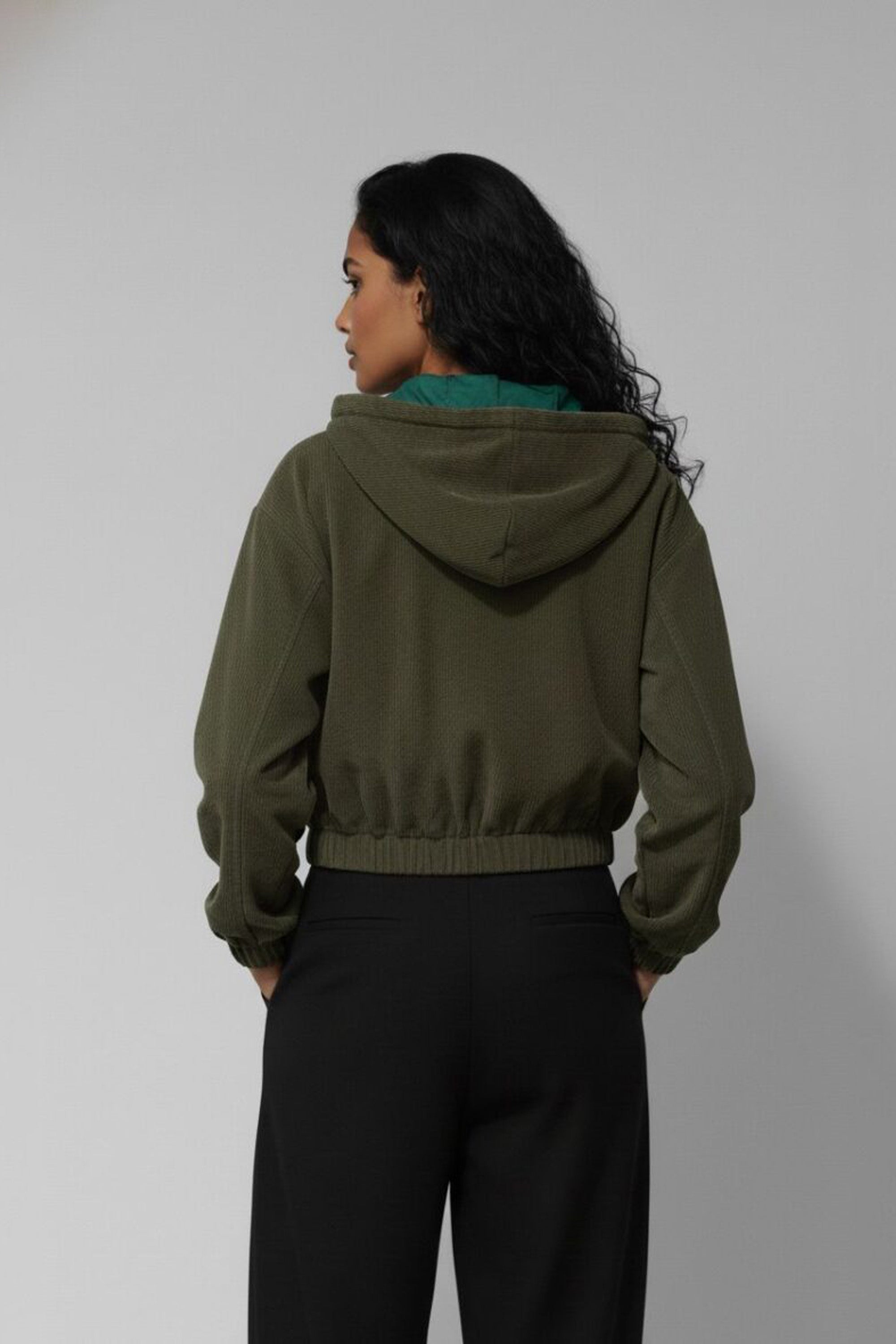 Cordo Cut Olive Green Jacket