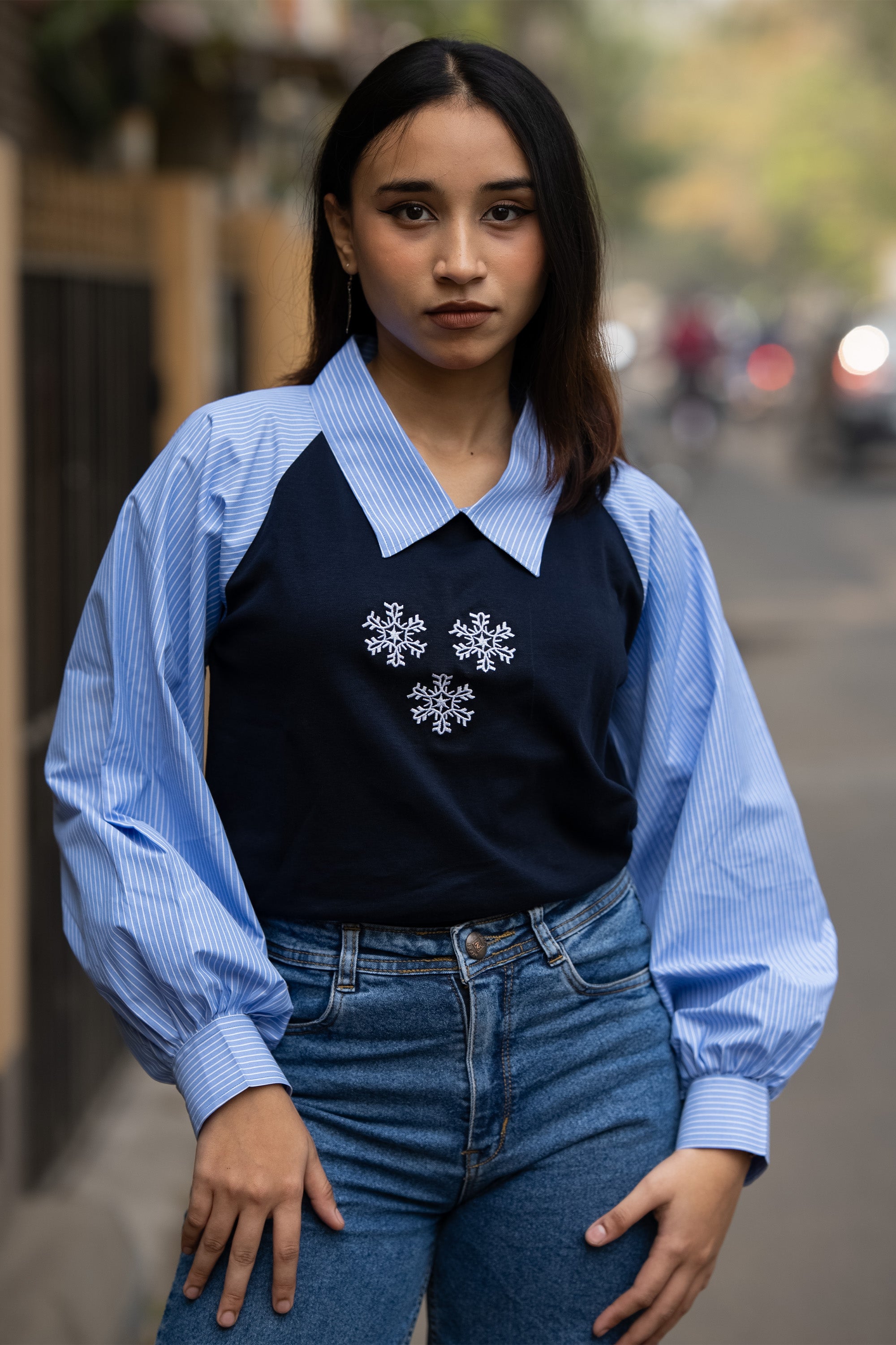 Snow-Flake Bishop Top