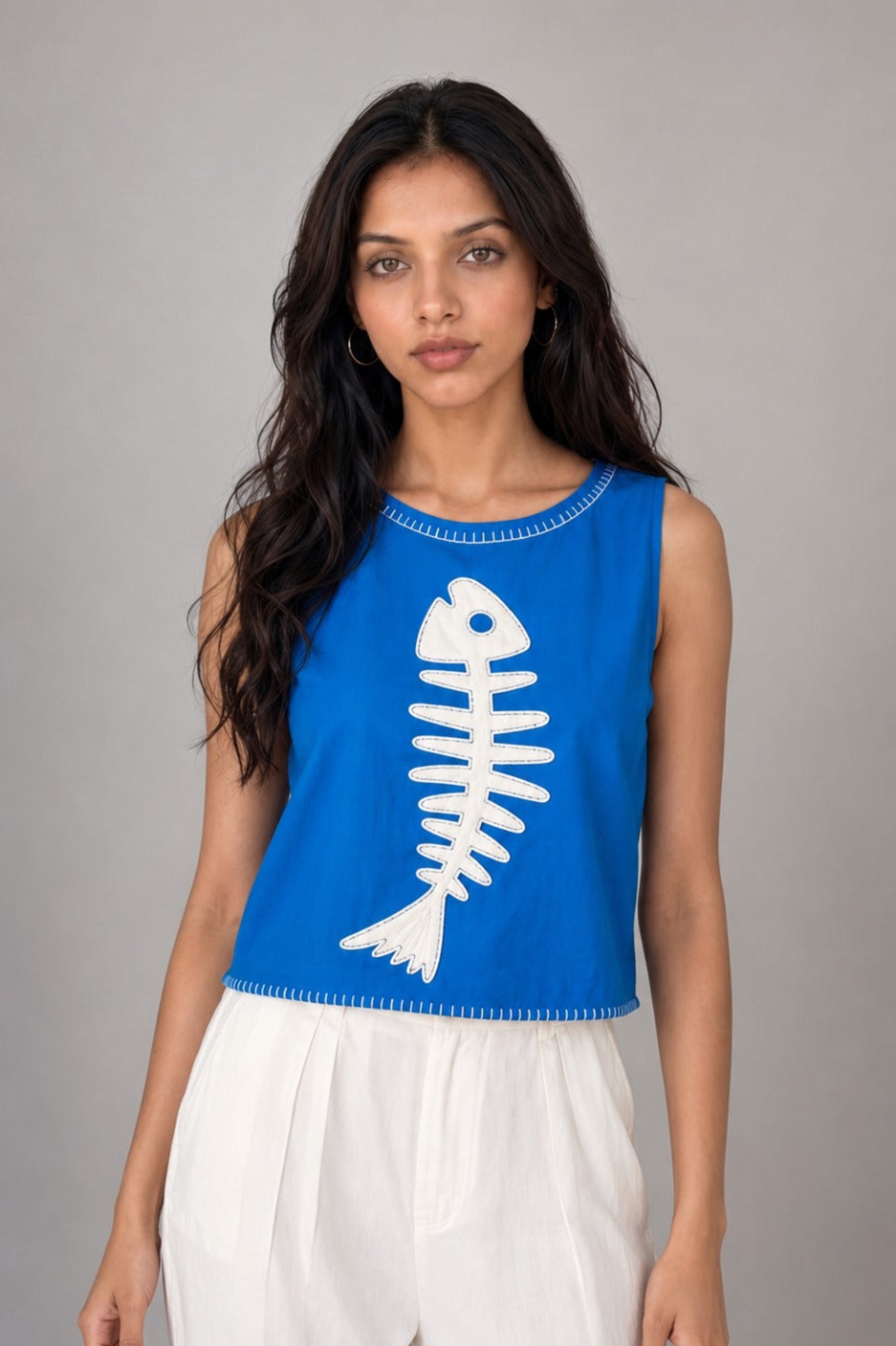 Sea Story Side-button Top