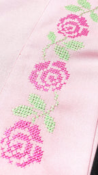 Rose Whisper Embroidery  Crop Shirt (Copy)