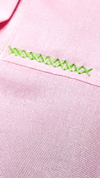 Rose Whisper Embroidery  Crop Shirt (Copy)