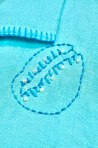 Seabreeze Pearl Hand Embroidery Shirt