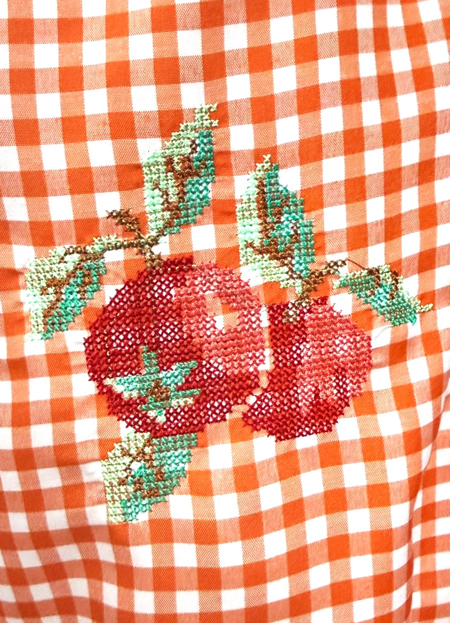 The Gingham Orchard Embroidery Shirt