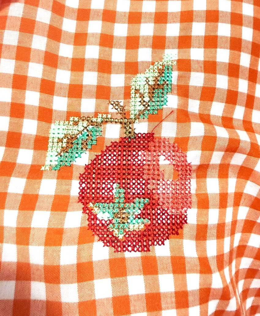 The Gingham Orchard Embroidery Shirt