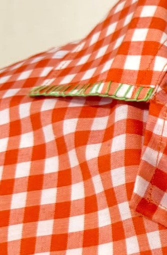 The Gingham Orchard Unisex  Embroidery Shirt