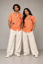The Gingham Orchard Unisex  Embroidery Shirt