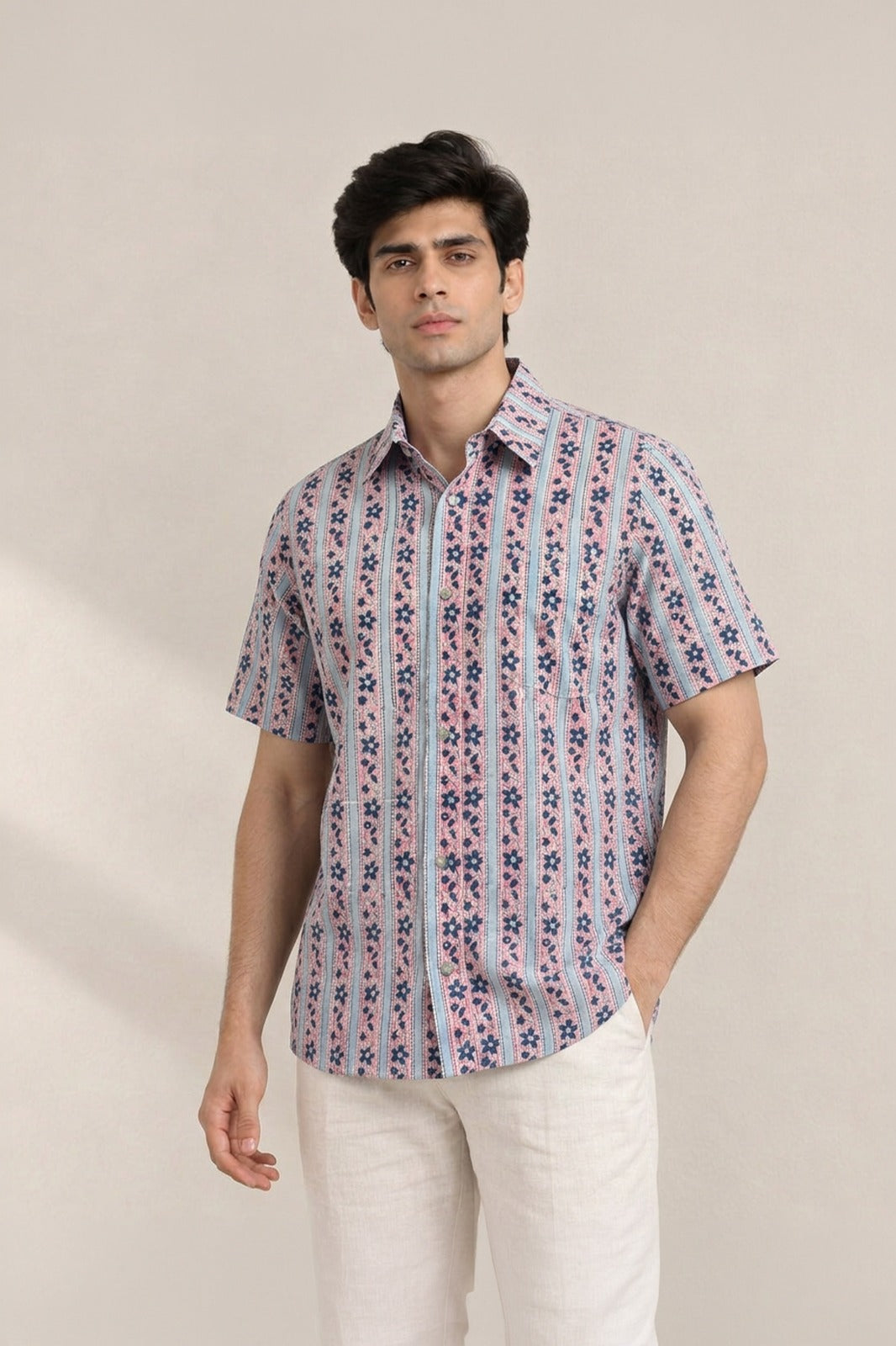 Bloomline  Block Printed Shirt