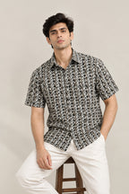 Leaf & Line Printed Shirt