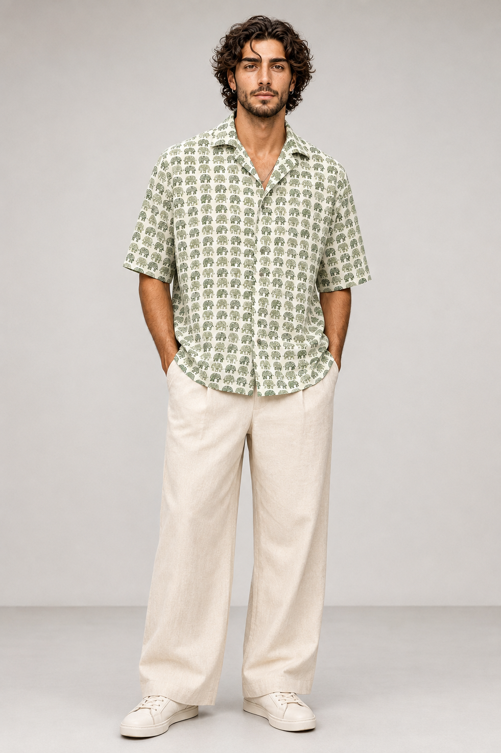 Elephant Parade Block Printed Shirt