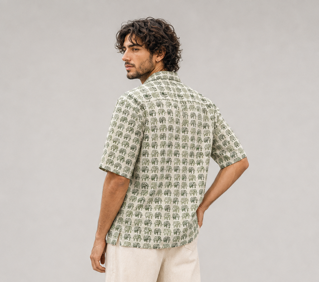 Elephant Parade Block Printed Shirt