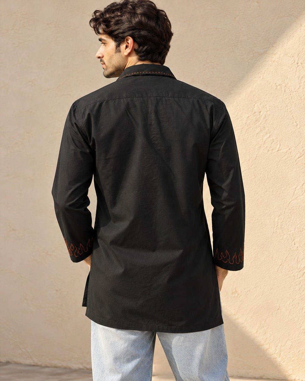 Agni Kantha Embroidery Short Kurta