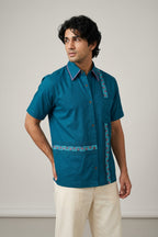 Teal Thread-line Shirt