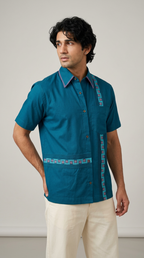 Teal Thread-line Shirt