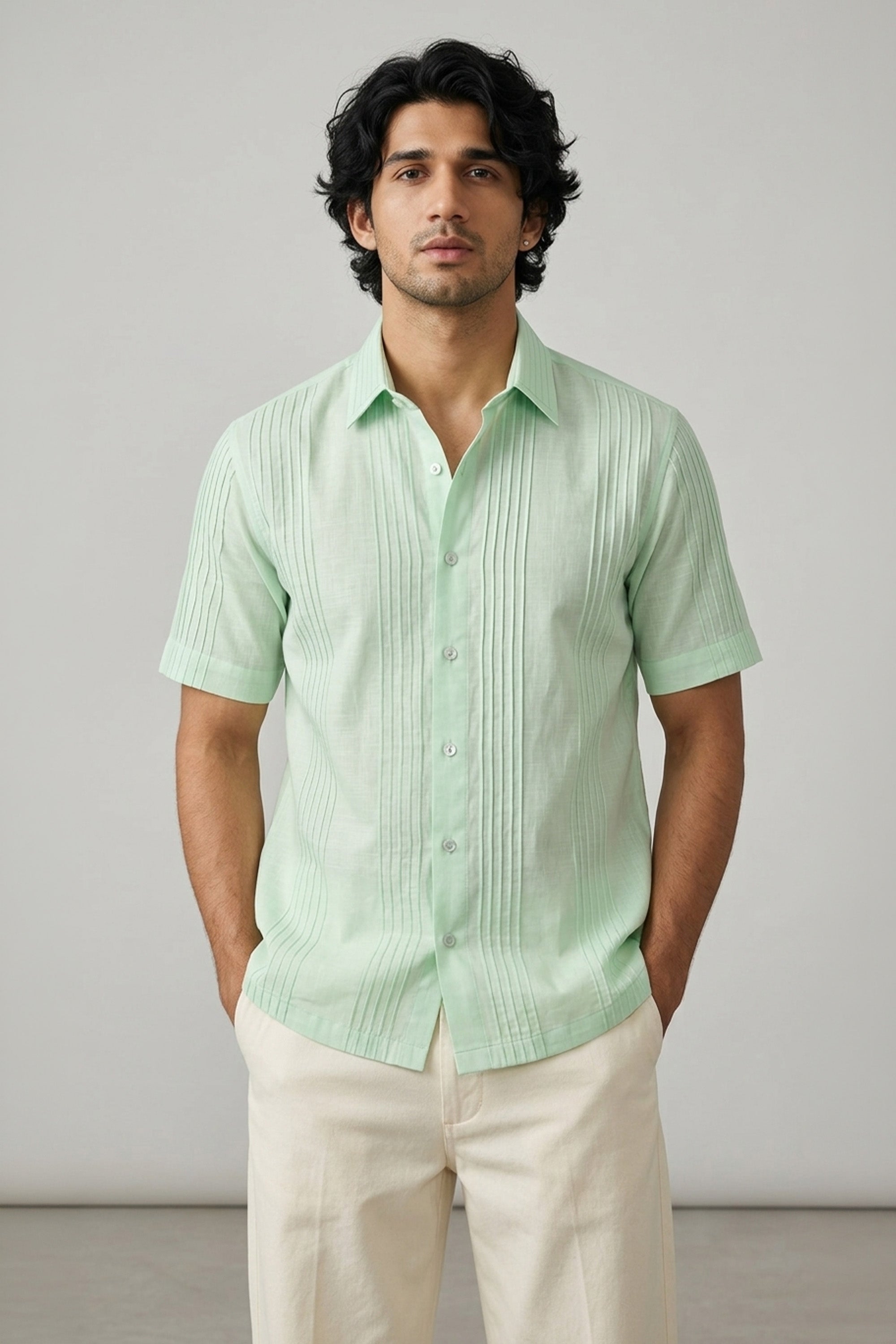 The Pleated Mist Shirt