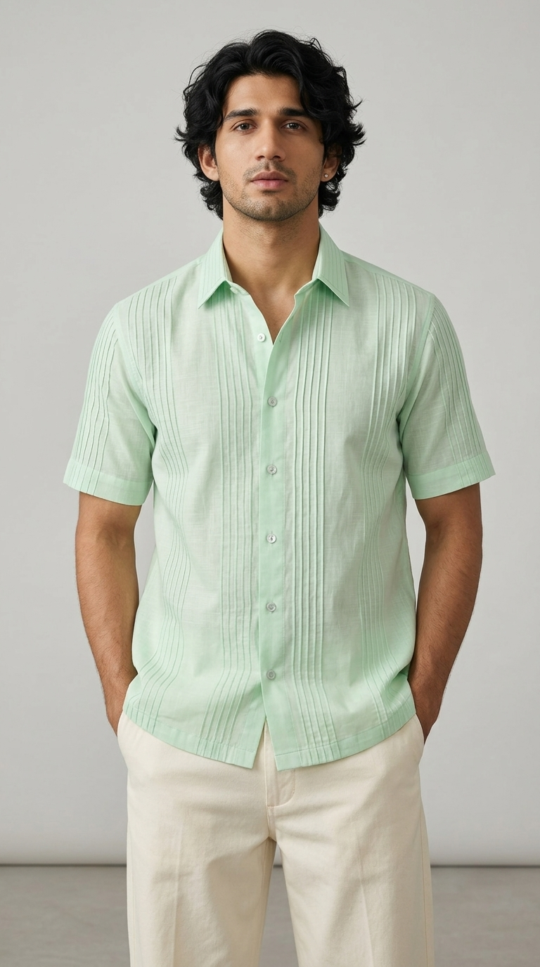 The Pleated Mist Shirt