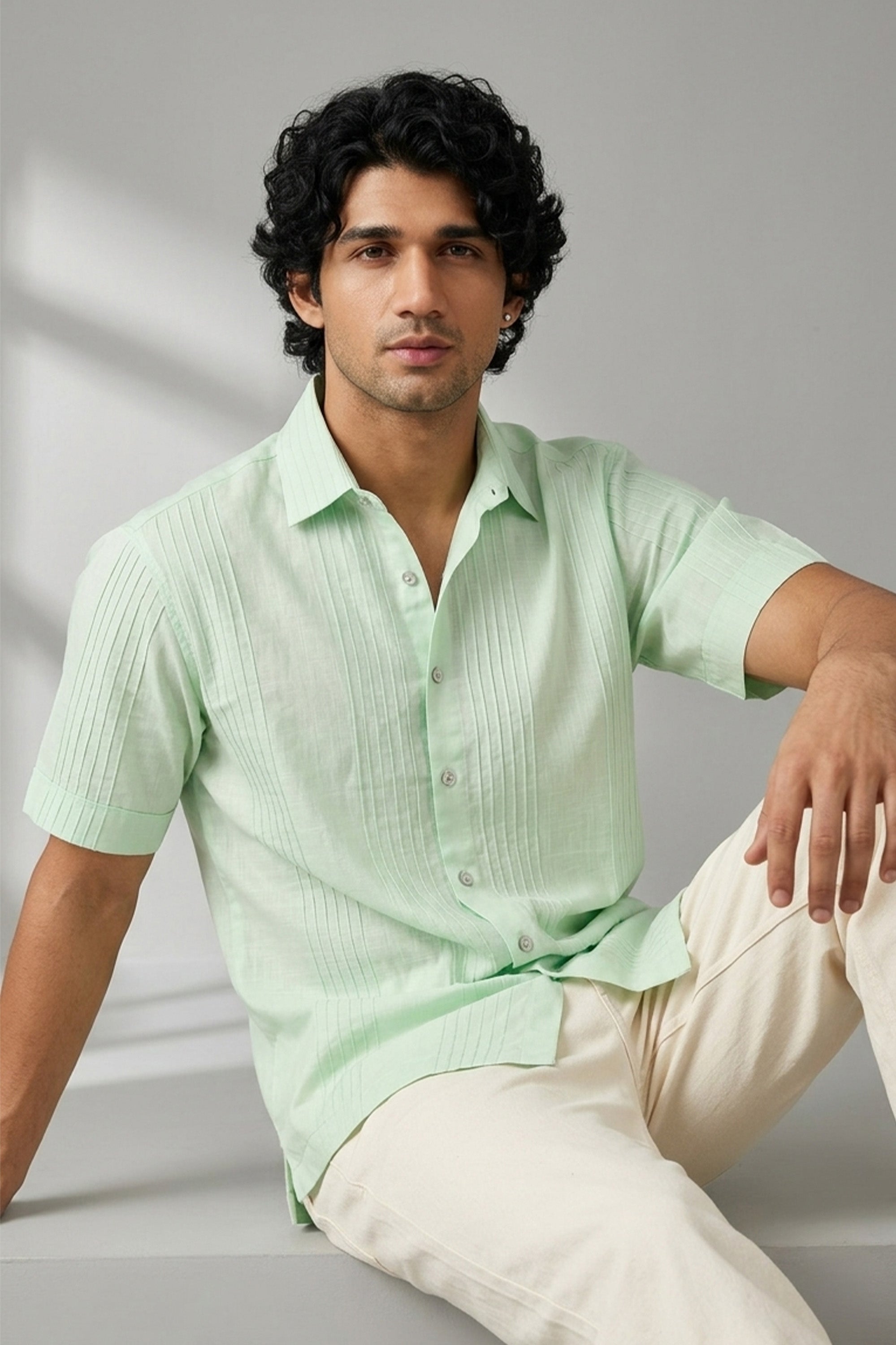The Pleated Mist Shirt
