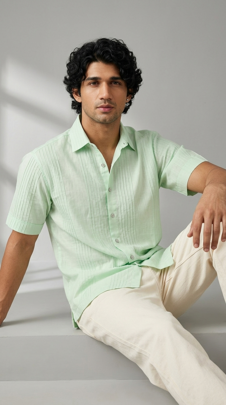 The Pleated Mist Shirt