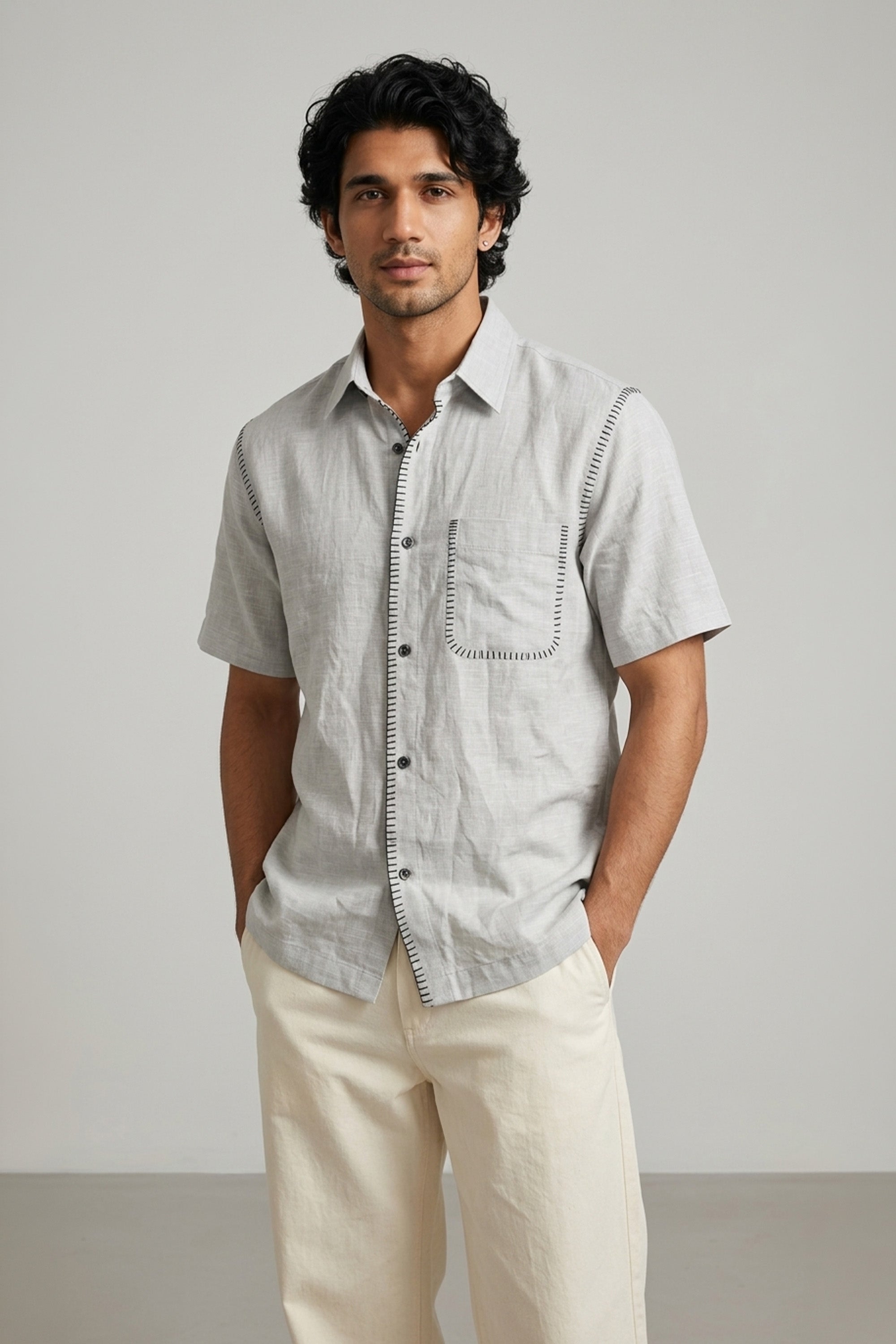 Ash Thread Regular Shirt