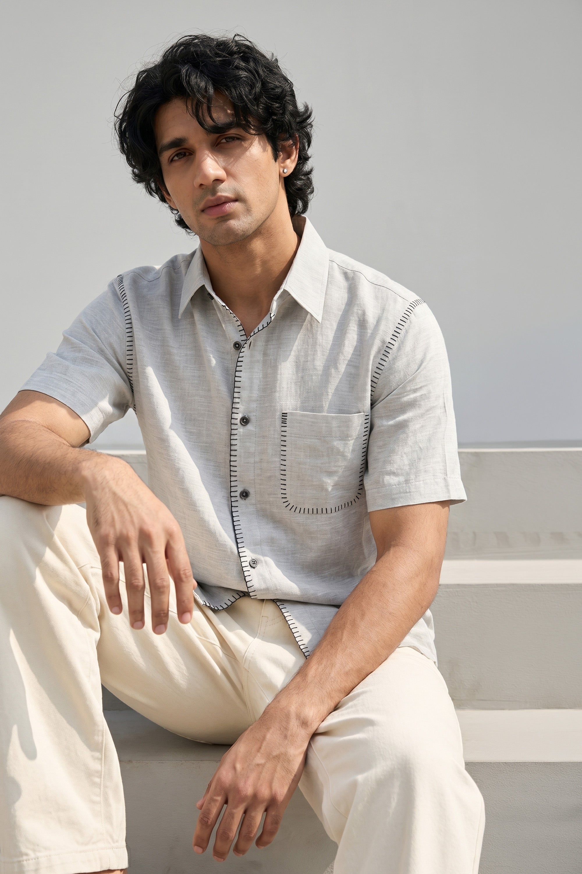 Ash Thread Regular Shirt
