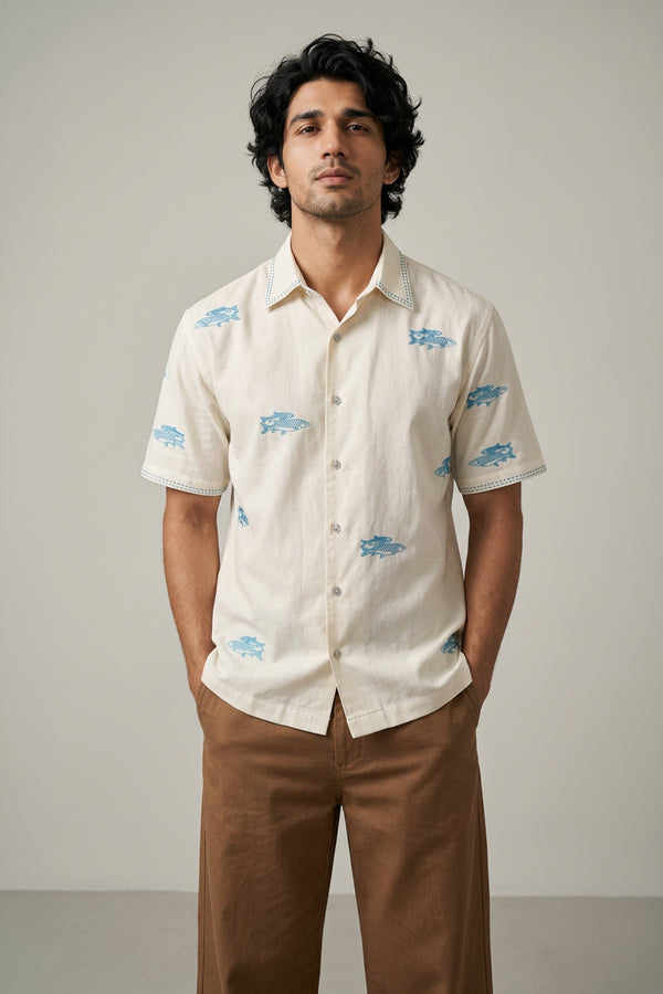 The River Song Embroidery Shirt