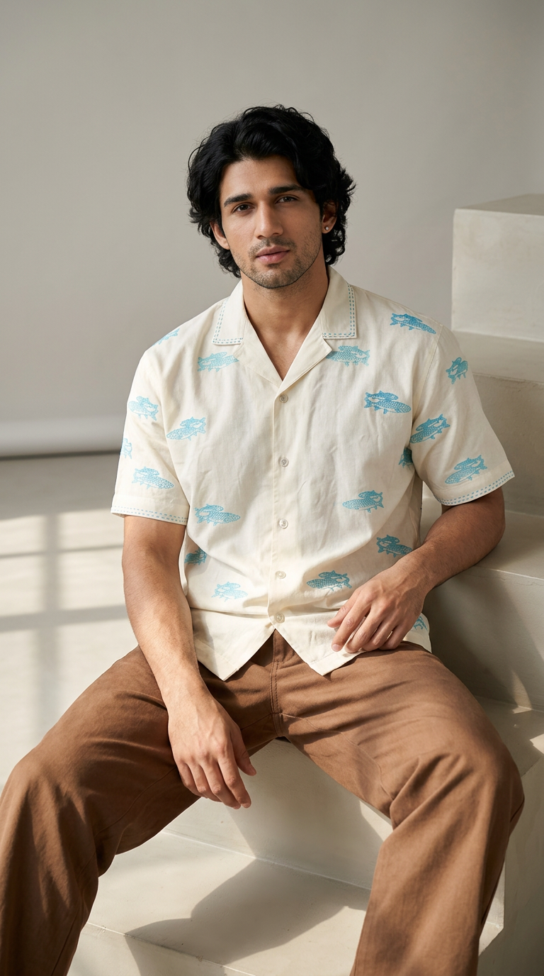 The River Song Embroidery Shirt