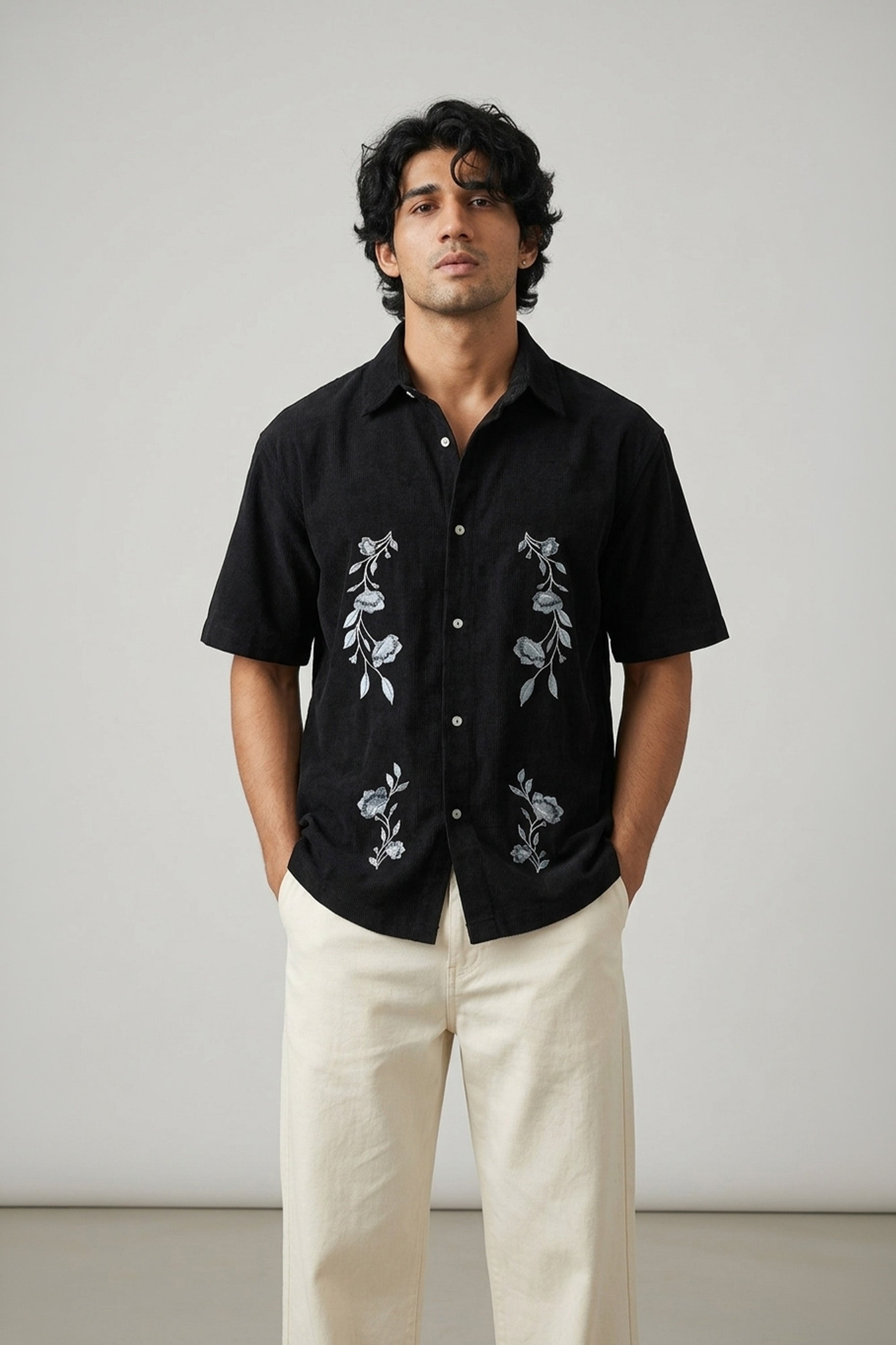 The Noir Bloom Oversized Shirt